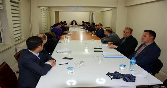 Kaymakam Alibeyoğlu okul müdürleriyle bir araya geldi