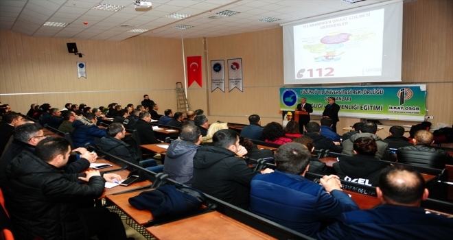 Van YYÜde iş güvenliği eğitimi 