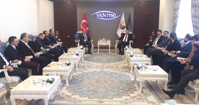 Belediye Başkan adayı Takvadan Van TSOya ziyaret 