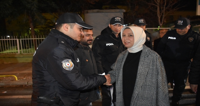 Malatyada polis karakoluna yeni yıl ziyareti 
