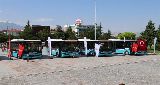 Erzincanda kent içi ulaşıma 10 yeni midibüs