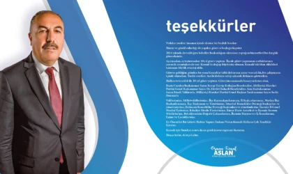 Başkan Aslan'dan Anlamlı Veda