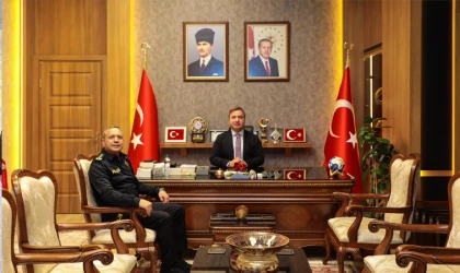 POMEM Müdürü Hakan Yılmaz'dan Vali Aydoğdu'ya veda ziyareti