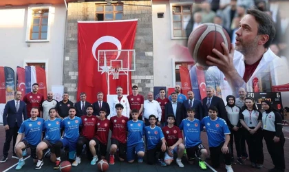 Bakan Bayraktar, Erzincan'da Gençlerle Basketbol Oynadı