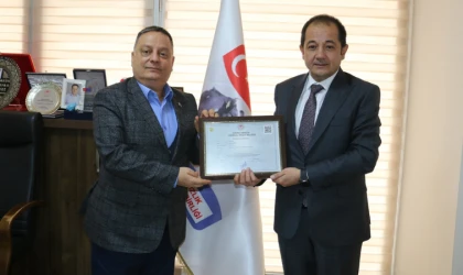 Erzincan DSYB’ye 1. Sınıf Tarımsal Amaçlı Örgüt Belgesi