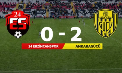 Ankaragücü'ne 24Erzincanspordan 3 Puan Hediye