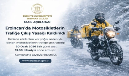 Motosikletlerin Trafiğe Çıkış Yasağı Kaldırıldı