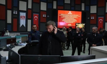 Yeni Yıl Mesaisinde 112 Acil Çağrı Merkezi’ne Ziyaret