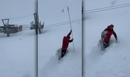 Ergan'da Kar Kalınlığı 3 Metreyi Aştı