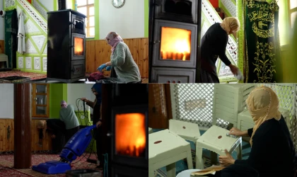 İliç’te Ramazan Hazırlığı: Sabırlı Köy Camii İmece Usulü Temizlendi