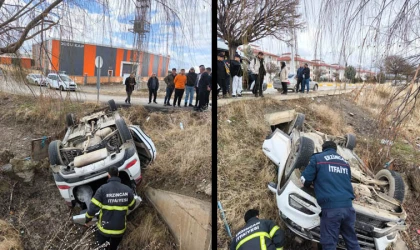 Yoğurtlu'da Tek Taraflı Trafik Kazası