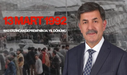 Başkan Aksun’dan 13 Mart Erzincan Depremi Anma Mesajı