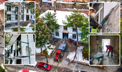 İliç’te 74 Yıllık Taş Bina Yenileniyor