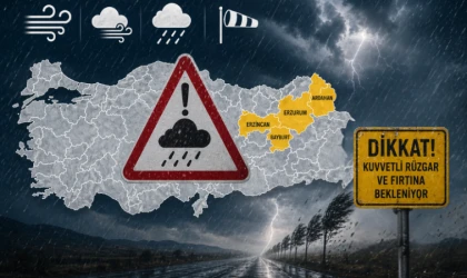 Erzincan Valiliği’nden Kuvvetli Rüzgar ve Fırtına Uyarısı