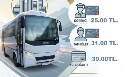 Erzincan’da Özel Halk Otobüslerine Zam