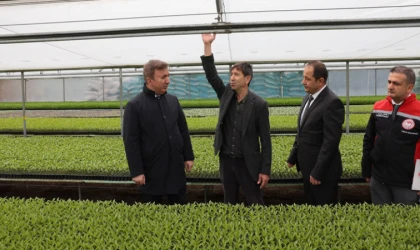 Vali Aydoğdu’dan Fide Üretim Tesisine Ziyaret