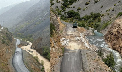 Başbağlar Grup Köy Yolunda Çalışmalar Devam Ediyor