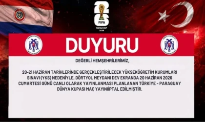 Erzincan’da YKS Nedeniyle Dev Ekran Maç Yayını İptal Edildi