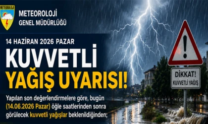 Meteoroloji'den Erzincan İçin Kuvvetli Yağış Uyarısı