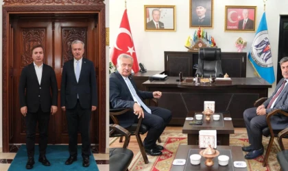 EBYÜ Rektörü Prof. Dr. Akın Levent'ten Veda Ziyaretleri