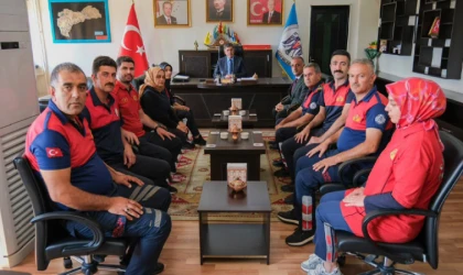 İtfaiye Haftası’nda Başkan Aksun’a Ziyaret
