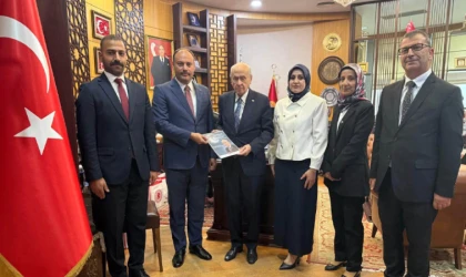 Özarslan ve Yönetiminden Bahçeli’ye Ziyaret