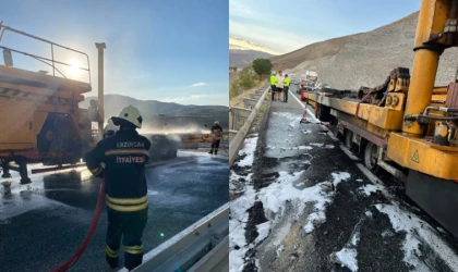 Sakaltutan'da Tır Yangını