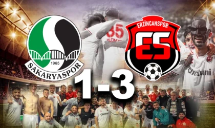 Erzincanspor’dan Lider Sakaryaspor’a Deplasmanda Büyük Darbe: 1-3