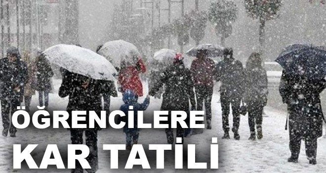 OKULLARA KAR TATİLİ