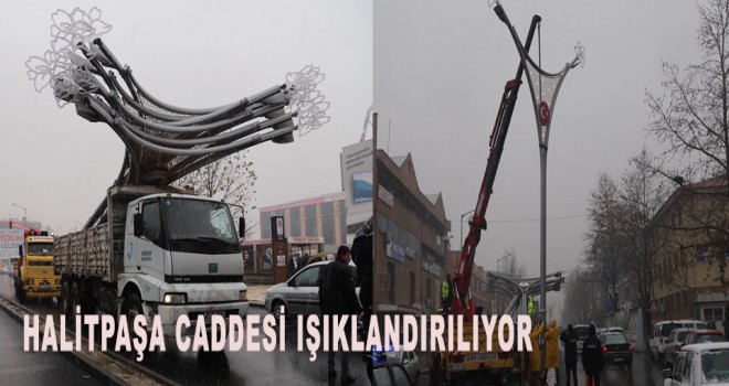 HALİTPAŞA'DA AYDINLATMA ÇALIŞMALARI