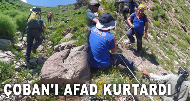 ÇOBAN'I AFAD KURTARDI