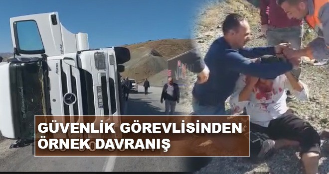 HEM YARDIM ETTİ HEM GÖRÜNTÜLEDİ