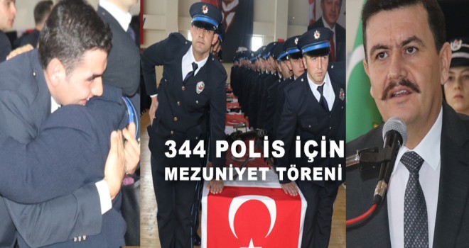 22. DÖNEM MEZUNU 344 POLİS İÇİN MEZUNİYET TÖRENİ